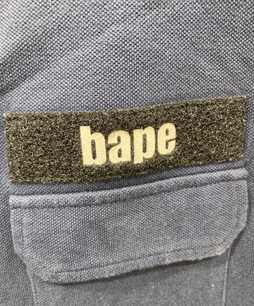 A BATHING APE（アベイシングエイプ）A BATHING APE (アベイシングエイプ) ポロシャツ ネイビー サイズ:XLの古着・服飾アイテム