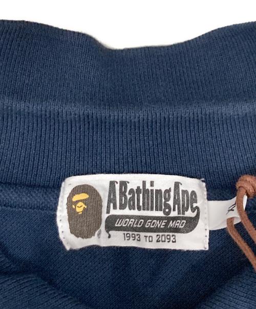 A BATHING APE（アベイシングエイプ）A BATHING APE (アベイシングエイプ) ポロシャツ ネイビー サイズ:XLの古着・服飾アイテム