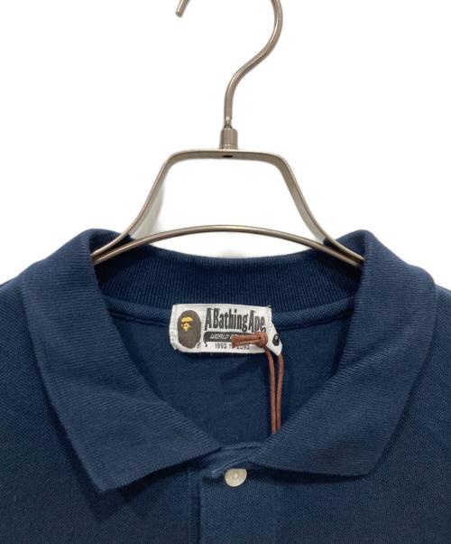 A BATHING APE（アベイシングエイプ）A BATHING APE (アベイシングエイプ) ポロシャツ ネイビー サイズ:XLの古着・服飾アイテム