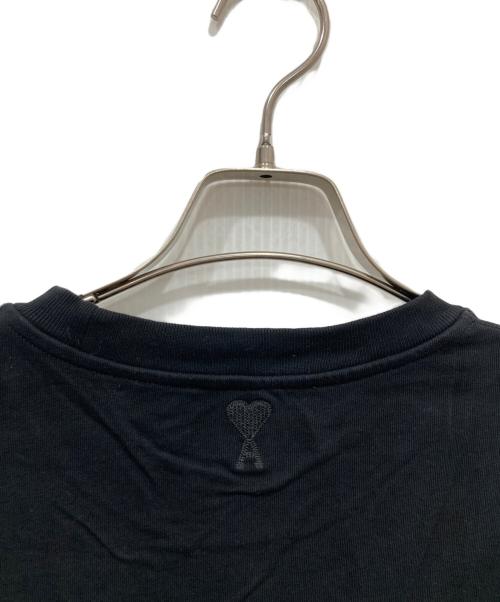 ami（アミ）ami (アミ) クルーネックTシャツ ブラック サイズ:XSの古着・服飾アイテム