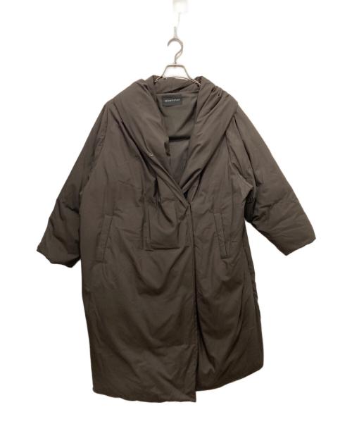 mizuiro-ind（ミズイロインド）mizuiro-ind (ミズイロインド) ドレープライトダウンコート ブラウン サイズ:FREEの古着・服飾アイテム