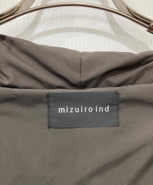 mizuiro-ind（ミズイロインド）mizuiro-ind (ミズイロインド) ドレープライトダウンコート ブラウン サイズ:FREEの古着・服飾アイテム