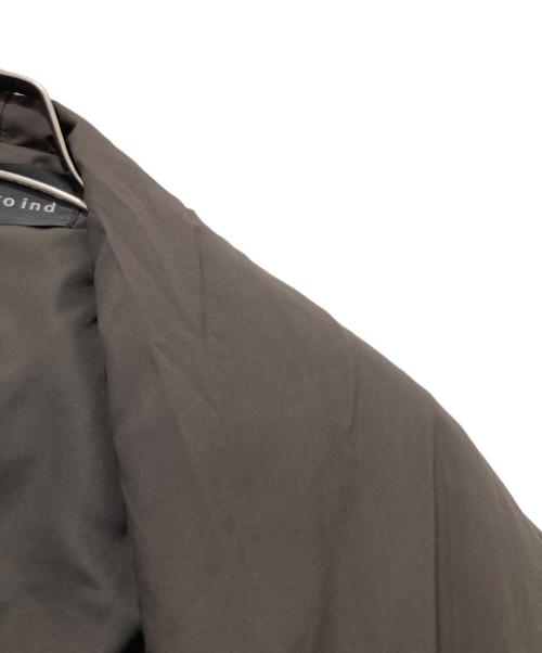 mizuiro-ind（ミズイロインド）mizuiro-ind (ミズイロインド) ドレープライトダウンコート ブラウン サイズ:FREEの古着・服飾アイテム