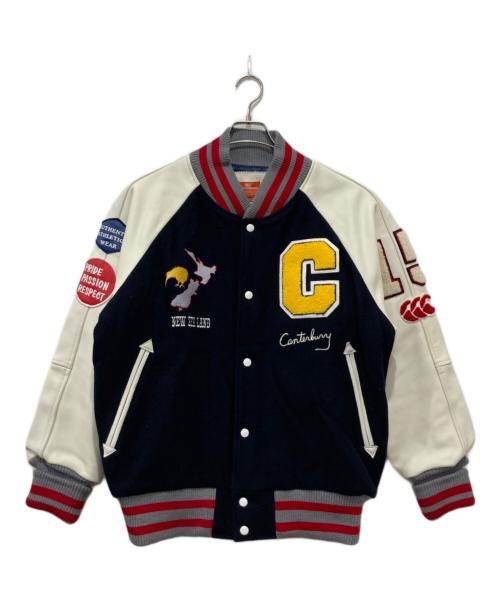 CANTERBURY OF NEWZEALAND（カンターベリーオブニュージーランド）CANTERBURY OF NEWZEALAND (カンターベリーオブニュージーランド) スタジャン ネイビー サイズ:XLの古着・服飾アイテム