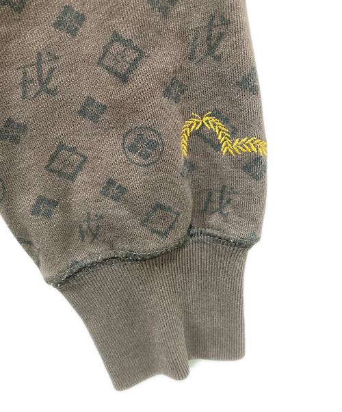 EVISU（エヴィス）EVISU (エヴィス) ラグランスウェット ブラウン サイズ:38の古着・服飾アイテム