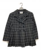 epineエピヌ）の古着「プリーツフリルジャケット」｜ブラック