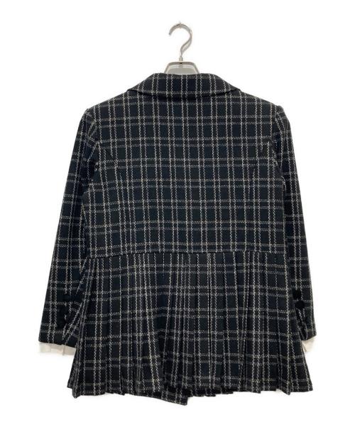 epine（エピヌ）epine (エピヌ) プリーツフリルジャケット ブラック サイズ:FREEの古着・服飾アイテム