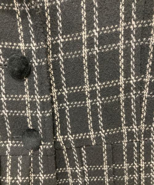 epine（エピヌ）epine (エピヌ) プリーツフリルジャケット ブラック サイズ:FREEの古着・服飾アイテム