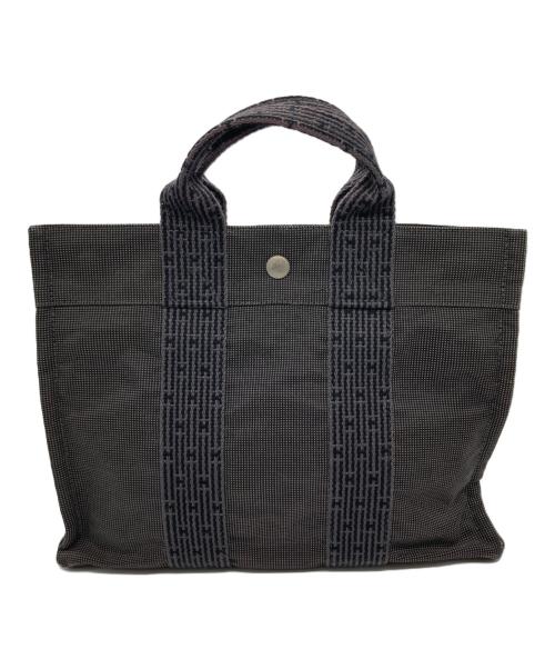 HERMES（エルメス）HERMES (エルメス) エールラインPMトートバッグ ブラックの古着・服飾アイテム