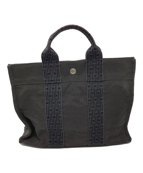 HERMES（エルメス）HERMES (エルメス) エールラインPMトートバッグ ブラックの古着・服飾アイテム