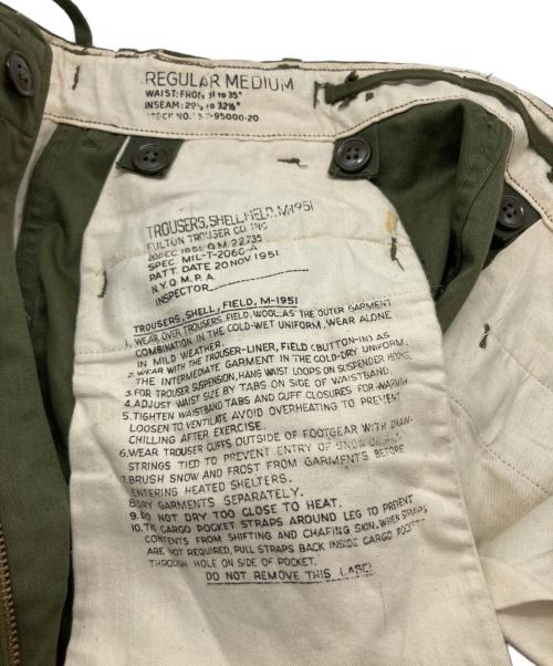 US ARMY（ユーエスアーミー）US ARMY (ユーエスアーミー) M-51カーゴパンツ / 50's カーキ サイズ:R-Mの古着・服飾アイテム