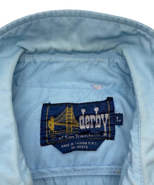 DERBY OF SAN FRANCISCO（ダービーオブサンフランシスコ）DERBY OF SAN FRANCISCO (ダービーオブサンフランシスコ) 80’S ジップアップジャケット ブルー サイズ:Lの古着・服飾アイテム