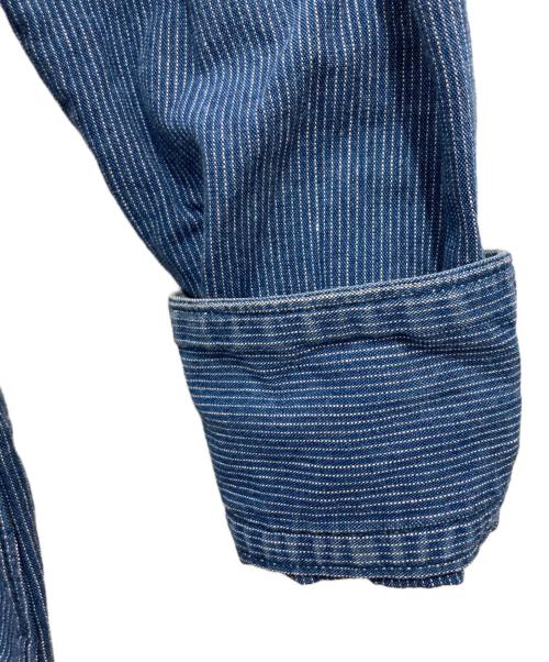 WTAPS（ダブルタップス）WTAPS (ダブルタップス) Pinstripe Long Sleeve Shirt ネイビー サイズ:Mの古着・服飾アイテム