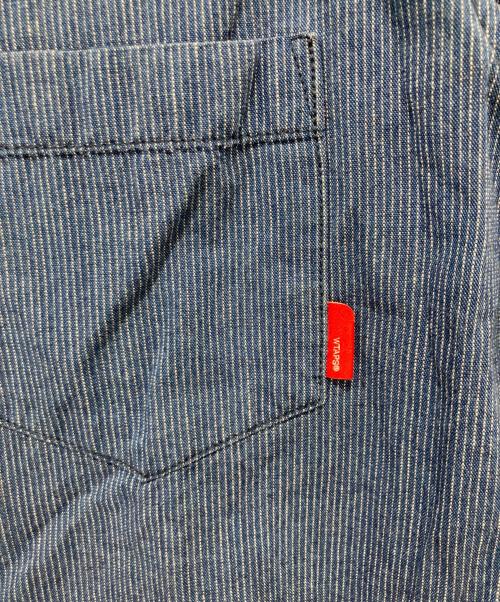 WTAPS（ダブルタップス）WTAPS (ダブルタップス) Pinstripe Long Sleeve Shirt ネイビー サイズ:Mの古着・服飾アイテム