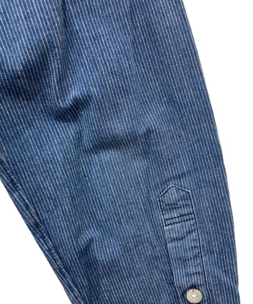 WTAPS（ダブルタップス）WTAPS (ダブルタップス) Pinstripe Long Sleeve Shirt ネイビー サイズ:Mの古着・服飾アイテム