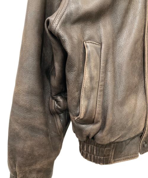 BROOKS BROTHERS（ブルックスブラザーズ）BROOKS BROTHERS (ブルックスブラザーズ) レザージャケット ブラウン サイズ:記載なしの古着・服飾アイテム