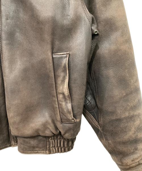 BROOKS BROTHERS（ブルックスブラザーズ）BROOKS BROTHERS (ブルックスブラザーズ) レザージャケット ブラウン サイズ:記載なしの古着・服飾アイテム