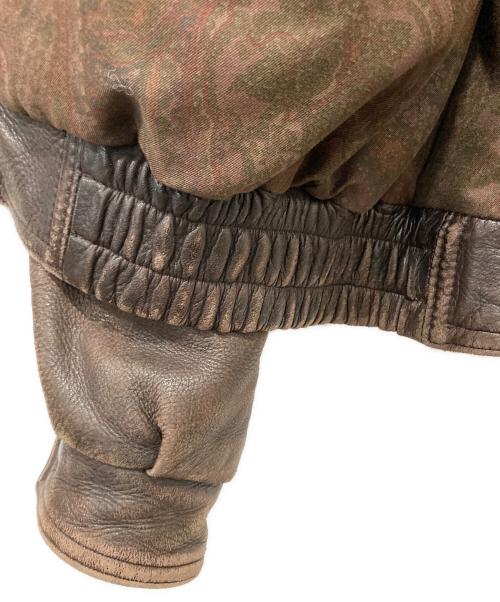 BROOKS BROTHERS（ブルックスブラザーズ）BROOKS BROTHERS (ブルックスブラザーズ) レザージャケット ブラウン サイズ:記載なしの古着・服飾アイテム