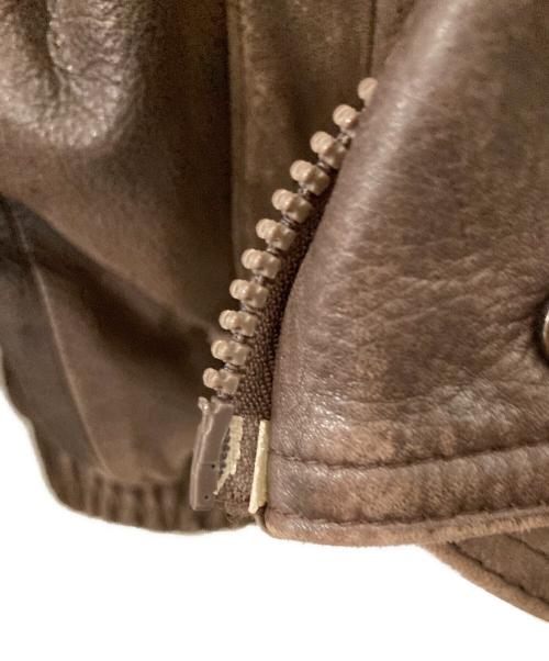 BROOKS BROTHERS（ブルックスブラザーズ）BROOKS BROTHERS (ブルックスブラザーズ) レザージャケット ブラウン サイズ:記載なしの古着・服飾アイテム