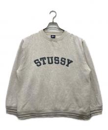 stussy（ステューシー）の古着「カレッジロゴスウェット」｜ホワイト