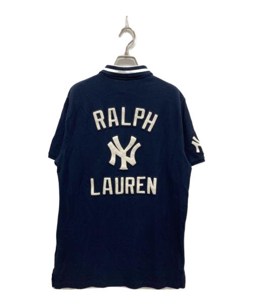 POLO RALPH LAUREN（ポロ・ラルフローレン）POLO RALPH LAUREN (ポロ・ラルフローレン) NEW YORK YANKEES (ニューヨークヤンキース) ポロシャツ ネイビー サイズ:Mの古着・服飾アイテム