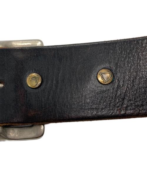 Hollywood Trading Company（ハリウッドトレーディングカンパニー）Hollywood Trading Company (ハリウッドトレーディングカンパニー) スタッズレザーベルト ブラウンの古着・服飾アイテム