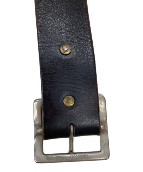 Hollywood Trading Company（ハリウッドトレーディングカンパニー）Hollywood Trading Company (ハリウッドトレーディングカンパニー) スタッズレザーベルト ブラウンの古着・服飾アイテム