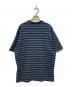 COMME des GARCONS HOMME (コムデギャルソン オム) 綿天竺ランダムボーダー S/S Tシャツ ネイビー サイズ:S：11000円