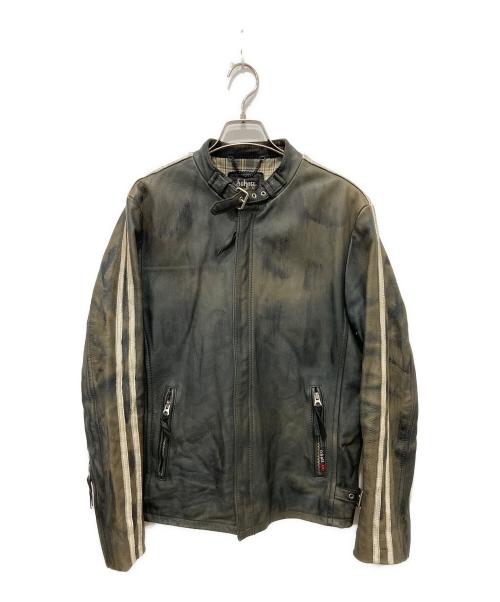 Schott（ショット）Schott (ショット) クラシックレザージャケット ブラウン×ブラック サイズ:Mの古着・服飾アイテム