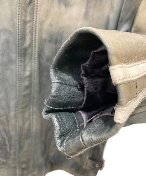 Schott（ショット）Schott (ショット) クラシックレザージャケット ブラウン×ブラック サイズ:Mの古着・服飾アイテム