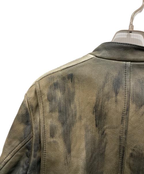 Schott（ショット）Schott (ショット) クラシックレザージャケット ブラウン×ブラック サイズ:Mの古着・服飾アイテム