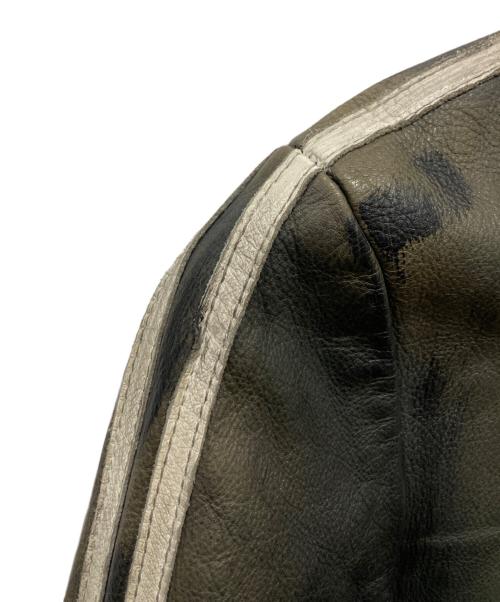 Schott（ショット）Schott (ショット) クラシックレザージャケット ブラウン×ブラック サイズ:Mの古着・服飾アイテム