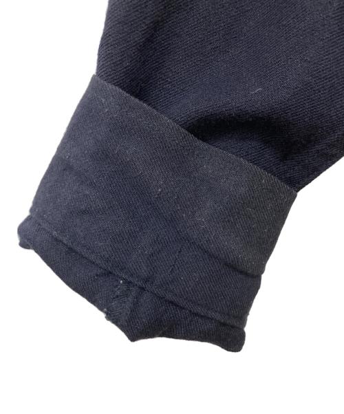 LAMOND.（ラモンド）LAMOND. (ラモンド) WOOL LINEN TUMBLER SHIRT JACKET ネイビー サイズ:3の古着・服飾アイテム