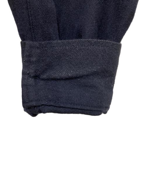 LAMOND.（ラモンド）LAMOND. (ラモンド) WOOL LINEN TUMBLER SHIRT JACKET ネイビー サイズ:3の古着・服飾アイテム