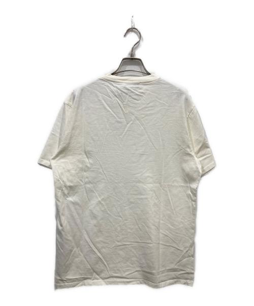maison kitsune（メゾンキツネ）maison kitsune (メゾンキツネ) ダブルフォックスヘッド パッチ クラシック Tシャツ ホワイト サイズ:Mの古着・服飾アイテム