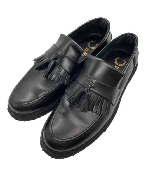 GEORGE COX（ジョージコックス）GEORGE COX (ジョージコックス) FRED PERRY (フレッドペリー) ローファー / タッセルローファー ブラック サイズ:8の古着・服飾アイテム