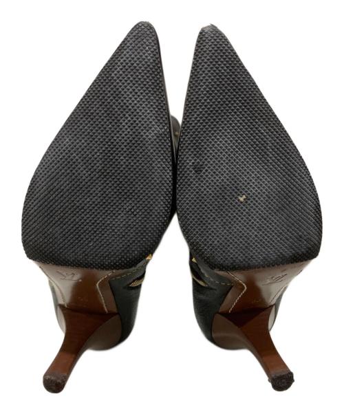 LOUIS VUITTON（ルイ ヴィトン）LOUIS VUITTON (ルイ ヴィトン) レザースタッズロングブーツ ブラック サイズ:36の古着・服飾アイテム