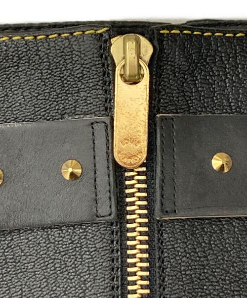 LOUIS VUITTON（ルイ ヴィトン）LOUIS VUITTON (ルイ ヴィトン) レザースタッズロングブーツ ブラック サイズ:36の古着・服飾アイテム