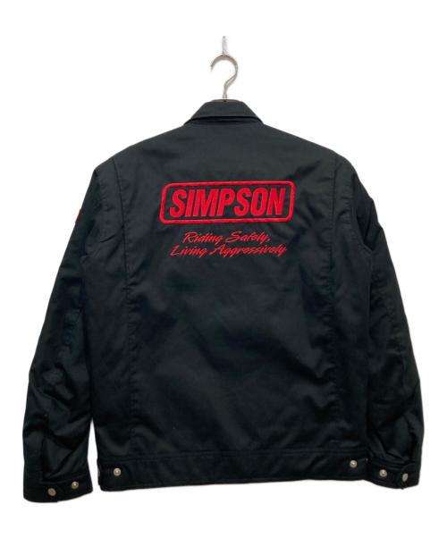 SIMPSON（シンプソン）SIMPSON (シンプソン) 中綿レーシングジャケット ブラック サイズ:XLの古着・服飾アイテム