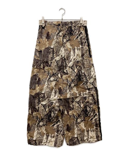 adidas（アディダス）adidas (アディダス) 迷彩 カーゴ ジップオフ パンツ カーキ サイズ:Lの古着・服飾アイテム