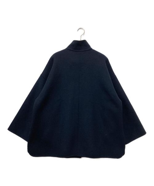SLOBE IENA（スローブ イエナ）SLOBE IENA (スローブ イエナ) souple woolダブルフェイススタンドコート ネイビー サイズ:記載なしのため実寸参照の古着・服飾アイテム