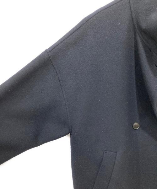 SLOBE IENA（スローブ イエナ）SLOBE IENA (スローブ イエナ) souple woolダブルフェイススタンドコート ネイビー サイズ:記載なしのため実寸参照の古着・服飾アイテム