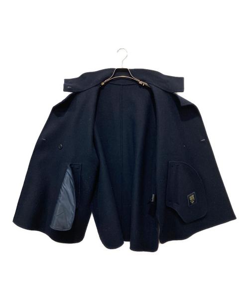 SLOBE IENA（スローブ イエナ）SLOBE IENA (スローブ イエナ) souple woolダブルフェイススタンドコート ネイビー サイズ:記載なしのため実寸参照の古着・服飾アイテム