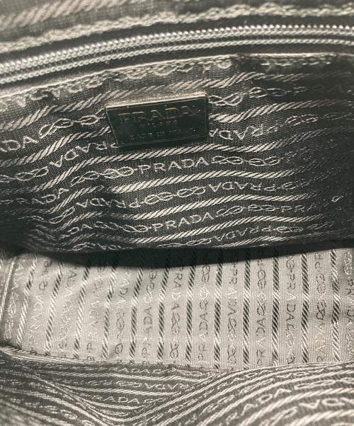 PRADA（プラダ）PRADA (プラダ) ミニボストンエナメルハンドバッグ ブラックの古着・服飾アイテム