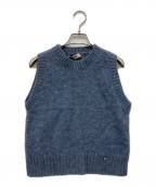 HERNOヘルノ）の古着「アルパカ混ニットベスト」｜ブルー
