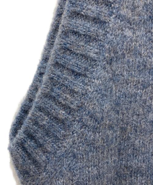 HERNO（ヘルノ）HERNO (ヘルノ) アルパカ混ニットベスト ブルー サイズ:Mの古着・服飾アイテム