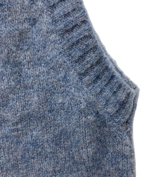 HERNO（ヘルノ）HERNO (ヘルノ) アルパカ混ニットベスト ブルー サイズ:Mの古着・服飾アイテム