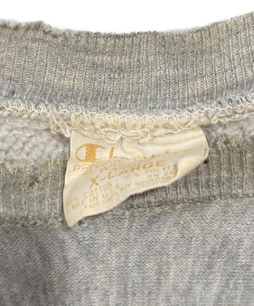 Champion REVERSE WEAVE（チャンピオン リバース ウィーブ）Champion REVERSE WEAVE (チャンピオン リバース ウィーブ) 70’s クルーネックスウェット グレー サイズ:XLの古着・服飾アイテム