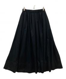 JOURNAL STANDARD relume（ジャーナルスタンダード レリューム）の古着「ウォッシャブルブラッシュイージーフレアスカート」｜ブラック