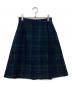 JENNE（ジェンヌ）の古着「Aラインチェックスカート」｜ネイビー